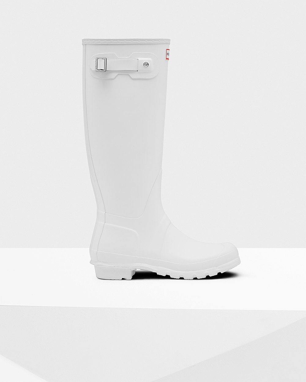 Bottes Hautes de Pluie Hunter Original Femme Blanche MCWIFRQ-53